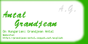antal grandjean business card